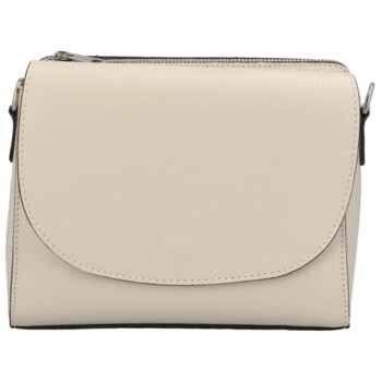 Dámska kožená crossbody kabelka béžová - Delami Juliane