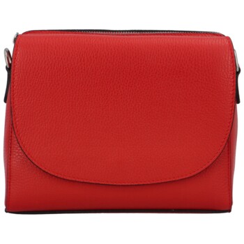 Dámska kožená crossbody kabelka červená - Delami Juliane
