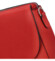 Dámska kožená crossbody kabelka červená - Delami Juliane