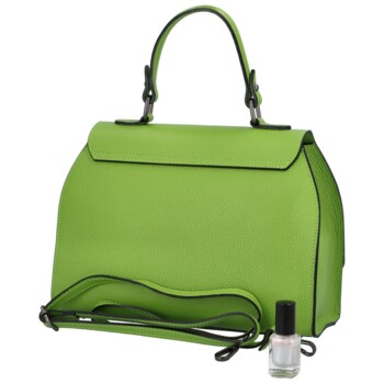 Dámska kožená kabelka do ruky zelená - ItalY Yoselin