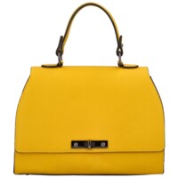 Dámska kožená kabelka do ruky žltá - ItalY Yoselin