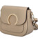 Dámska kožená crossbody kabelka svetlá taupe - ItalY Pretty