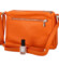 Dámska kožená crossbody kabelka oranžová - ItalY Bandit 2