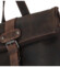 Luxusný kožený batoh tmavo hnedý - Greenwood Kameron