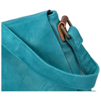Dámska crossbody kabelka tyrkysovo modrá - Paolo Bags Jessica