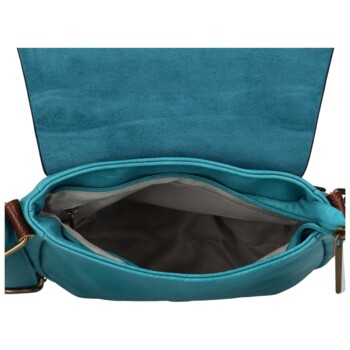 Dámska crossbody kabelka tyrkysovo modrá - Paolo Bags Jessica