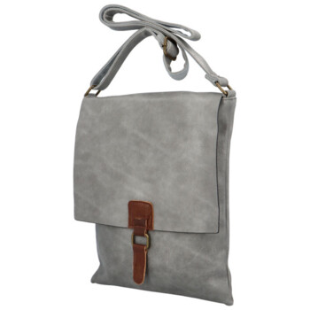 Dámska crossbody kabelka šedá - Paolo Bags Elvíra