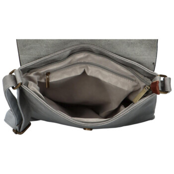 Dámska crossbody kabelka šedá - Paolo Bags Elvíra
