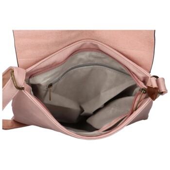 Dámska crossbody kabelka svetlo ružová - Paolo Bags Elvíra