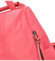 Dámsky látkový batoh kabelka broskyňovo ružový - Paolo Bags Myrtha