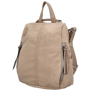 Dámsky látkový batoh kabelka khaki - Paolo Bags Myrtha