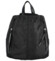 Dámsky látkový batoh kabelka čierny - Paolo Bags Myrtha