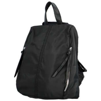 Dámsky látkový batoh kabelka čierny - Paolo Bags Myrtha