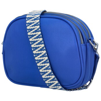 Dámska koženková crossbody kráľovsky modrá - Paolo Bags Millie