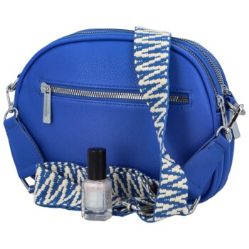 Dámska koženková crossbody kráľovsky modrá - Paolo Bags Millie