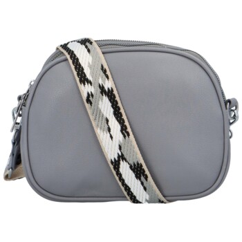 Dámska koženková crossbody šedá - Paolo Bags Millie