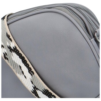 Dámska koženková crossbody šedá - Paolo Bags Millie