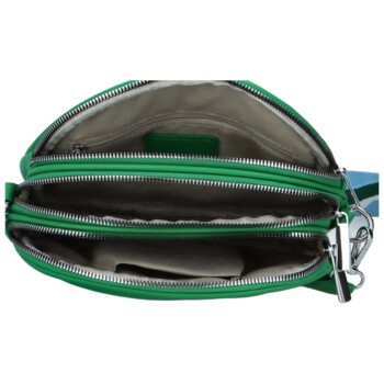 Dámska koženková crossbody zelená - Paolo Bags Millie