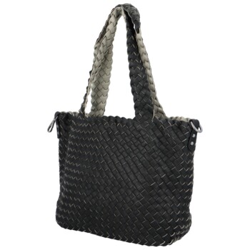 Dámska kabelka cez rameno čierno/šedá - Paolo bags Ukina