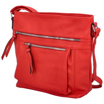 Dámska crossbody kabelka červená - Paolo bags Xanthe