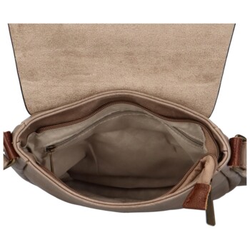 Dámska crossbody kabelka svetlá taupe - Paolo Bags Jessica