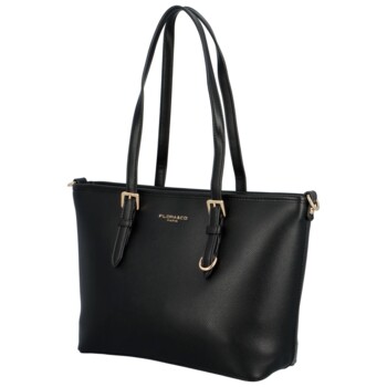 Dámska elegantná kabelka cez rameno čierna - FLORA&CO Elmary    