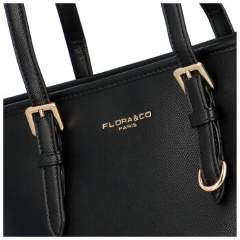 Dámska elegantná kabelka cez rameno čierna - FLORA&CO Elmary    