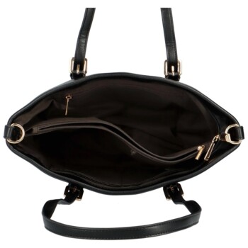 Dámska elegantná kabelka cez rameno čierna - FLORA&CO Elmary    