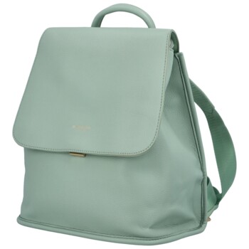 Dámsky mestský batoh mentolovo zelený - DIANA & CO Resived