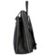Dámsky kožený batoh kabelka čierny - Delami Fifa