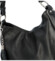 Dámska kožená kabelka cez rameno čierna - Delami Fineska