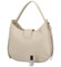 Dámska kožená kabelka cez rameno svetlo béžová - Delami Denni