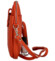 Dámska kožená crossbody kabelka oranžová - Delami Vannessa