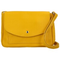 Dámska kožená crossbody kabelka žltá - Delami Bewerly