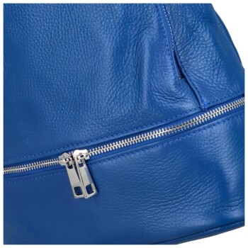 Dámsky kožený batôžtek kráľovsky modrý - Delami Viran
