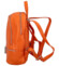 Dámsky kožený batôžtek kabelka oranžový - Delami Veren