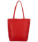 Dámska kožená kabelka cez rameno výrazná červená - ItalY Nooxies
