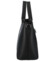 Dámska kožená kabelka do ruky čierna - Delami Abstira