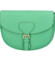 Dámska kožená kabelka cez rameno mentolovo zelená - ItalY Dreuty