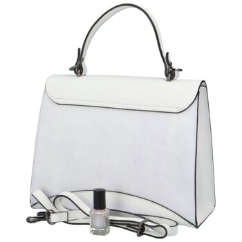 Dámska kožená kabelka do ruky biela - ItalY Sarah