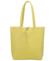 Dámska svetlo žltá kožená kabelka cez rameno - ItalY Noox Two