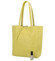 Dámska svetlo žltá kožená kabelka cez rameno - ItalY Noox Two