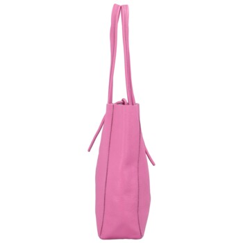 Dámska ružová kožená kabelka cez rameno - ItalY Noox Two