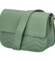 Dámska kožená crossbody kabelka šedozelená - Delami Inelly
