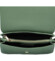 Dámska kožená crossbody kabelka šedozelená - Delami Inelly