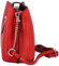 Dámska kožená crossbody kabelka červená - ItalY Euren