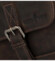 Pánska kožená taška na doklady tmavohnedá - Greenwood Ixerado