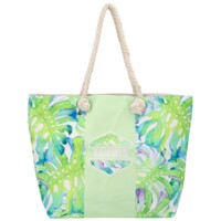 Moderná plážová taška svetlá zeleno modrá - Jesicca