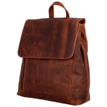 Dámsky kožený batoh hnedý - Greenwood Angie