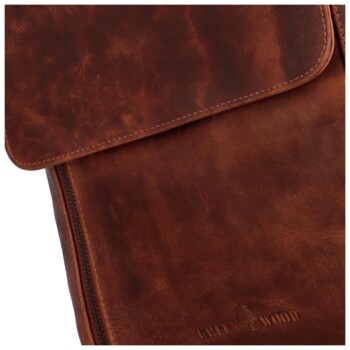 Dámsky kožený batoh hnedý - Greenwood Angie